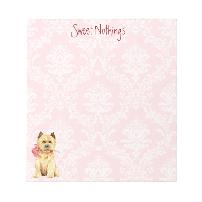Valentine Ro Cairn Terrier Anteckningsblock (Framsida)