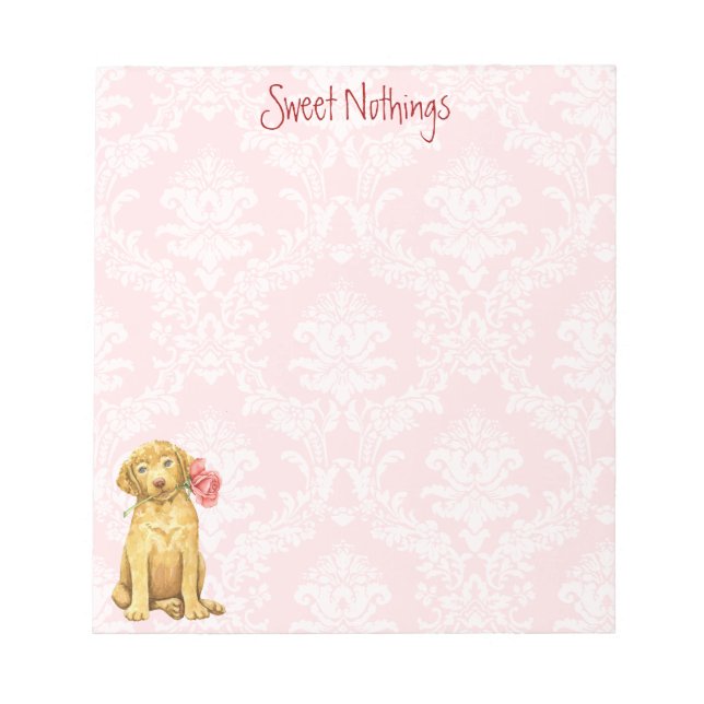 Valentine Ro Chesapeake Bay Retriever Anteckningsb Anteckningsblock (Framsida)