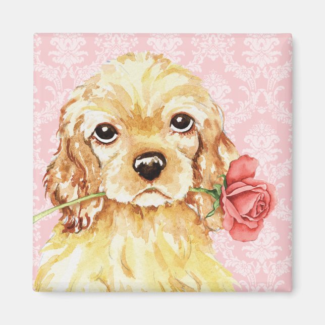 Valentine Ro Cocker Magnet (Framsidan)