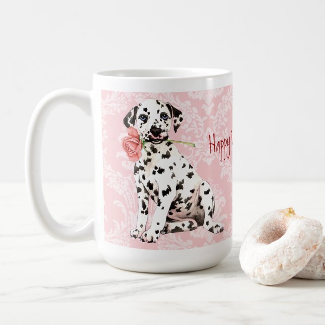 Valentine Ro Dalmatian Kaffemugg (Med munk)