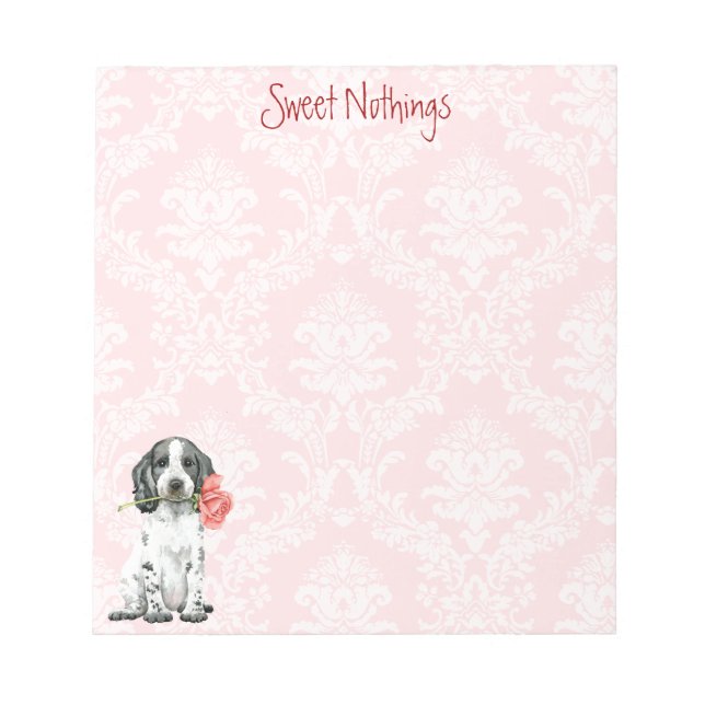 Valentine Ro English Cocker Spain Anteckningsblock (Framsida)