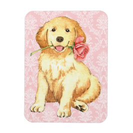 Valentine Ro Golden Retriever Magnet