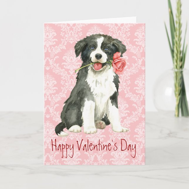 Valentine Ro Gräns Collie Helgkort (Framsida)