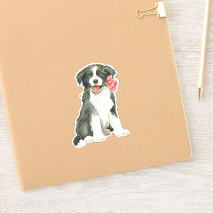 Valentine Ro Gräns Collie Vinyl Klistermärken