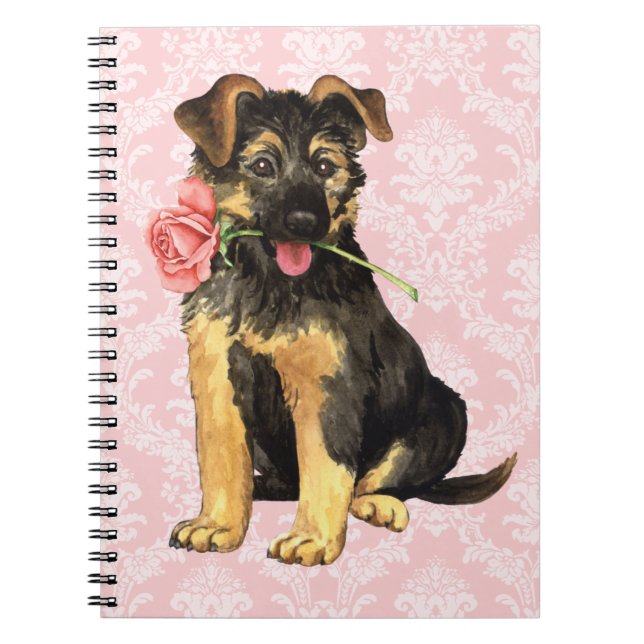 Valentine Ro GSD Anteckningsbok Med Spiral (Framsidan)