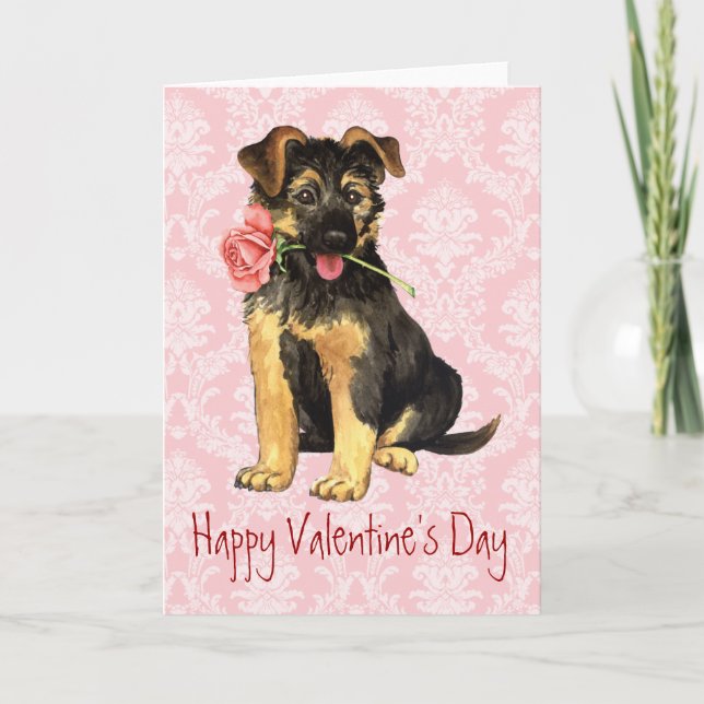 Valentine Ro GSD Helgkort (Framsida)
