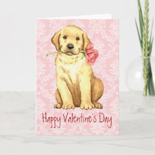 Valentine Ro Gul lab Helgkort