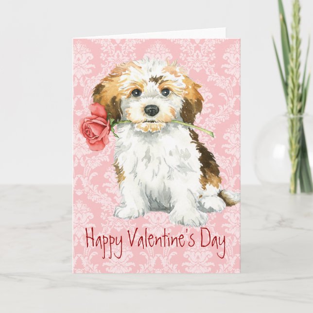 Valentine Ro Havanese Helgkort (Framsida)