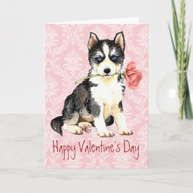 Valentine Ro Husky Helgkort (Framsida)