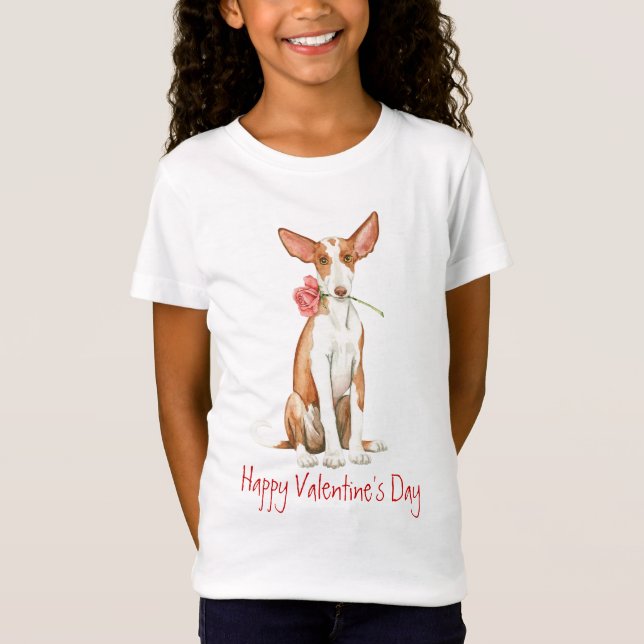 Valentine Ro Ibizan Hound Tee Shirt (Framsida)