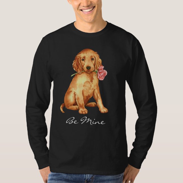Valentine Ro Irish Setter T Shirt (Framsida)