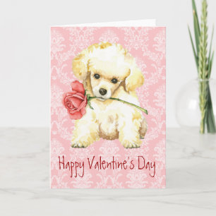 Valentine Ro Leksak Pudel Helgkort