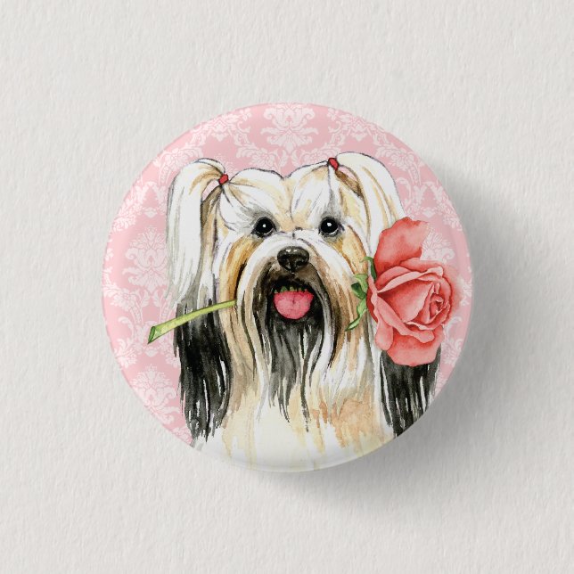 Valentine Ro Lhasa Apso Knapp (Framsida)