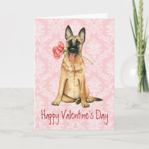Valentine Ro Malinois Helgkort