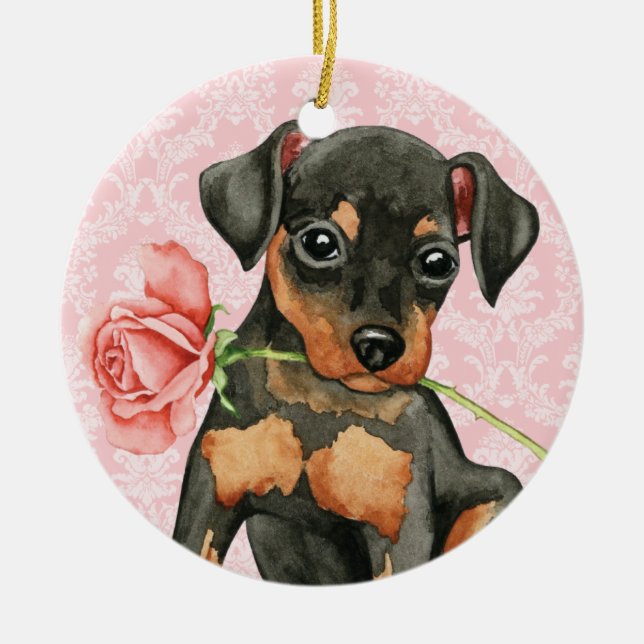 Valentine Ro Min Pin Julgransprydnad Keramik (Framsidan)