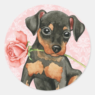 Valentine Ro Min Pin Runt Klistermärke