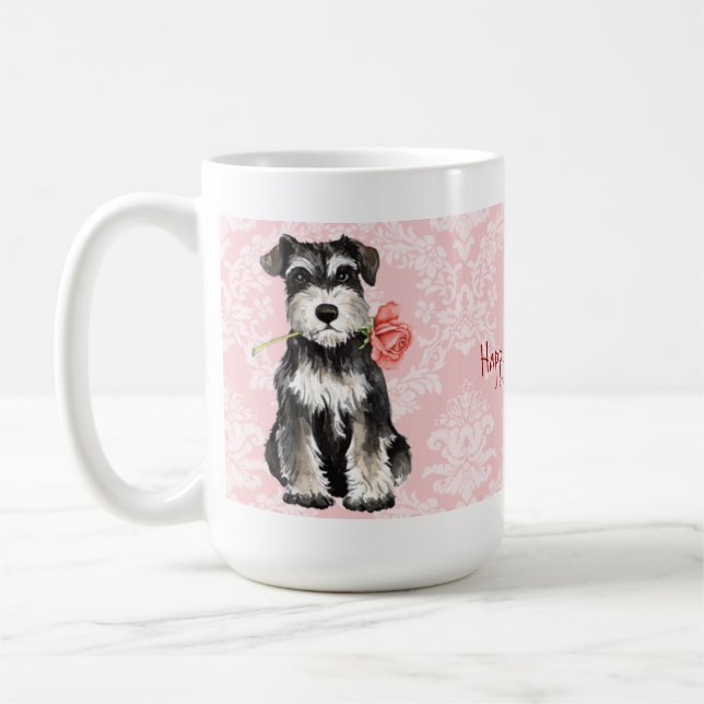 Valentine Ro Mini Schnauzer Kaffemugg (Vänster)