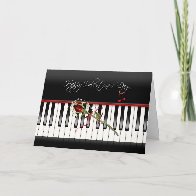 Valentine Ro på Piano Helgkort (Framsida)