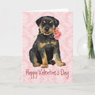 Valentine Ro Rottweiler Helgkort