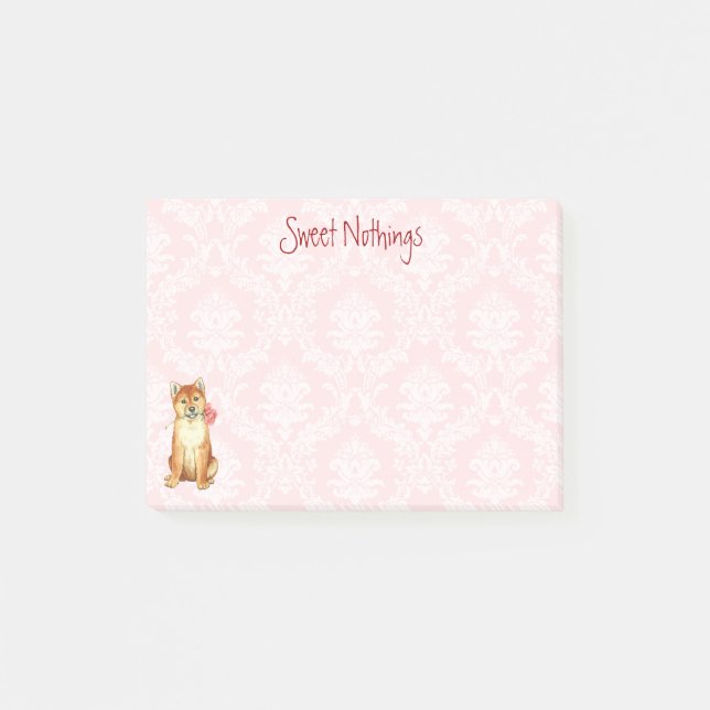 Valentine Ro Shiba Inu Post-it Block (Framsida)