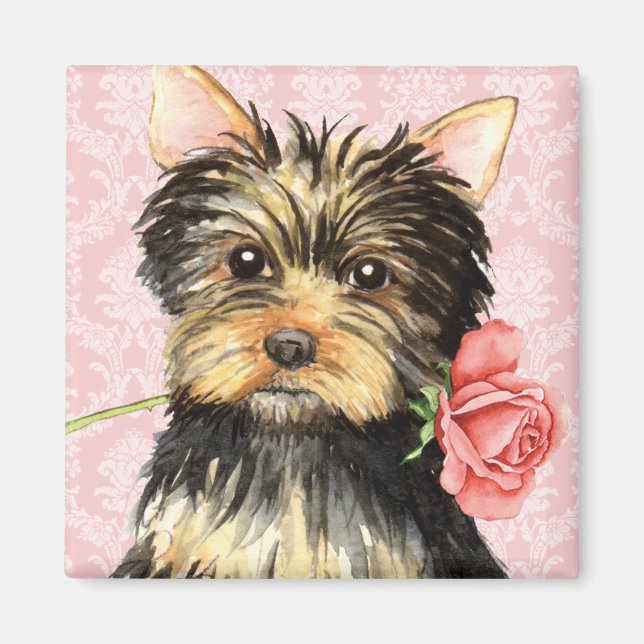 Valentine Ro Yorkie Magnet (Framsidan)