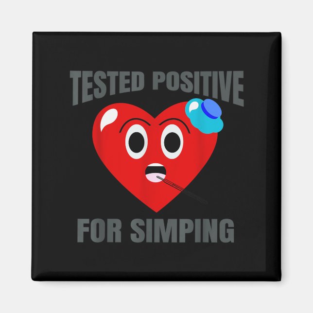 Valentine rolig kärlek simp för flickvän pojkvän magnet (Framsidan)