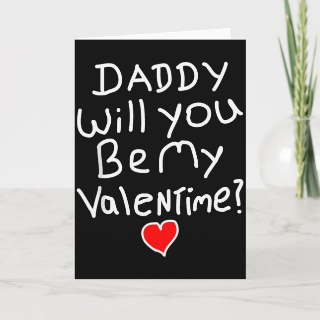 Valentine rolig pappa  kort (Framsida)