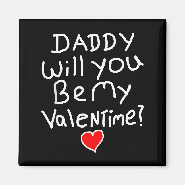 Valentine rolig pappa  magnet (Framsidan)