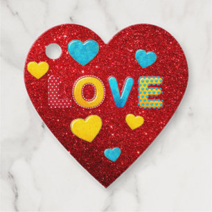 Valentine Roligt 3D Mix and Match Gåvor Etiketter