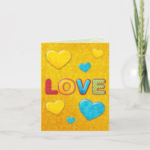 Valentine Roligt 3D Mix och Match HÄLSNING 2 Tack Kort
