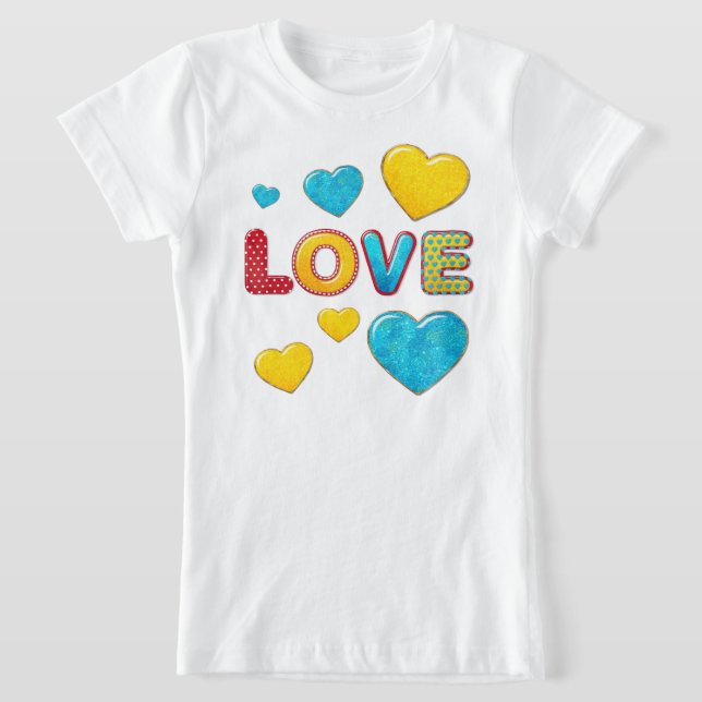 Valentine Roligt 3D Mix och Match KIDS T Shirt (Laydown)