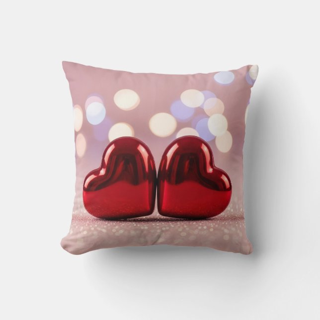 valentine romantic heart decoration couple kudde (Framsida)