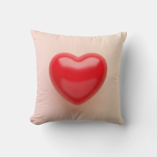 valentine romantic heart shape love kudde (Framsida)