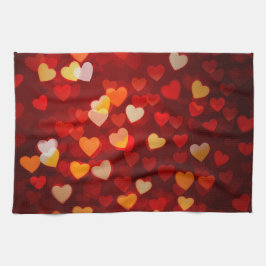 Valentine Romantisk Hjärtmönster  Kökshandduk