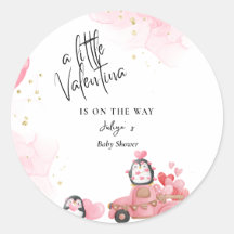 Valentine rosa flicka dusch