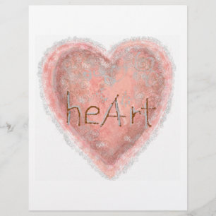 Valentine Rosa Heart Reklamblad