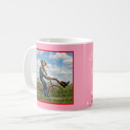 Valentine Rosa Personalize PHOTO MMPLATE Gift Kaffemugg