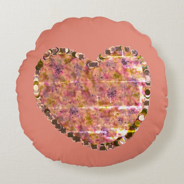 Valentine Round Pillow Rund Kudde (Framsidan)