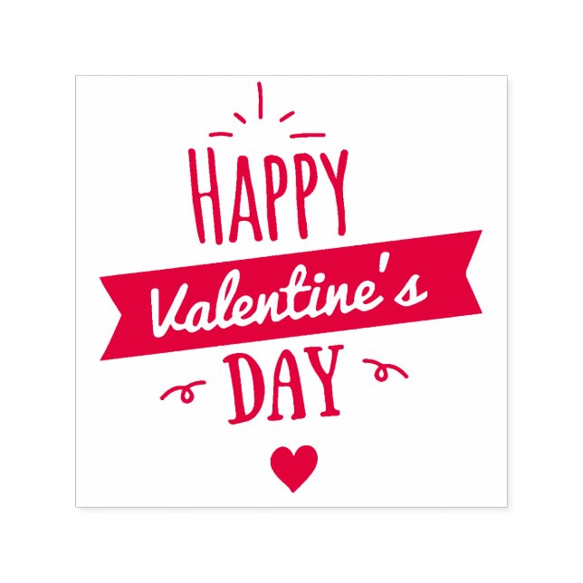 Valentine Rubber Frimärke Självfärgande Stämpel (Design)