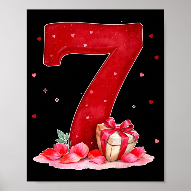 Valentine’s Day 67 Filled With Heart Funny Six Sev Poster (Framsidan)