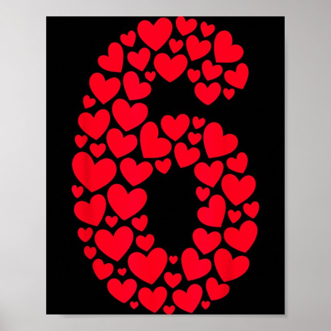 Valentine’s Day 67 Filled With Heart Funny Six Sev Poster (Framsidan)