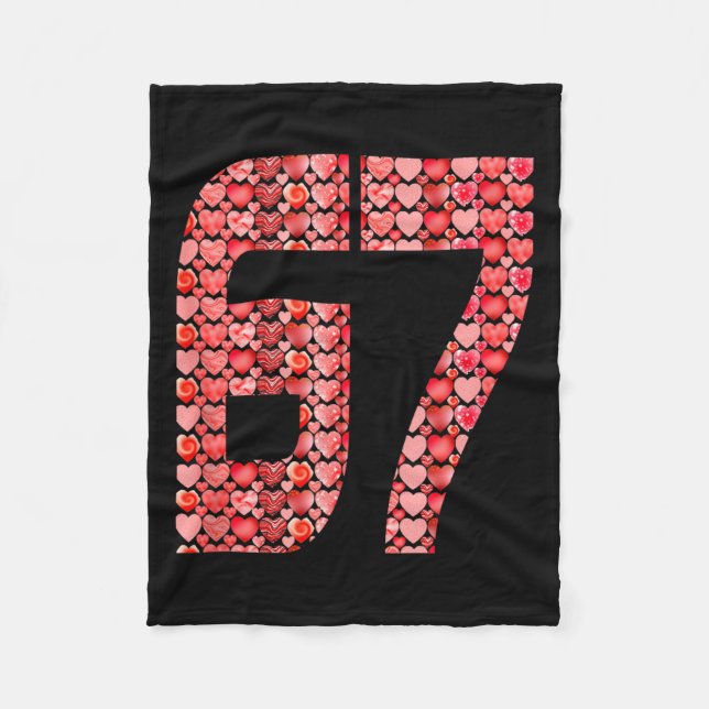 Valentine’s Day 67 Meme Filled With Hearts Funny S Fleecefilt (Framsidan)