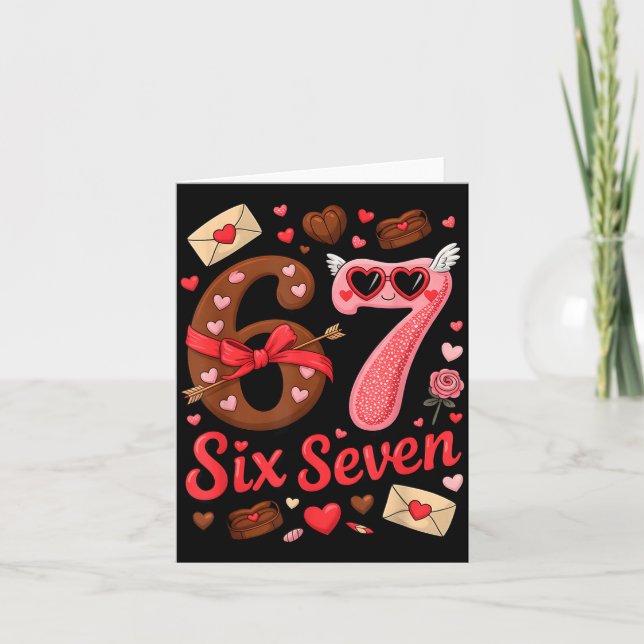 Valentine’s Day 67 Meme Filled With Hearts Funny S Kort (Framsida)