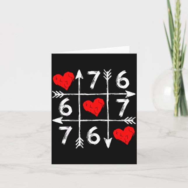 Valentine’s Day 67 Six Seven Meme Love 6 7 Heart C Kort (Framsida)