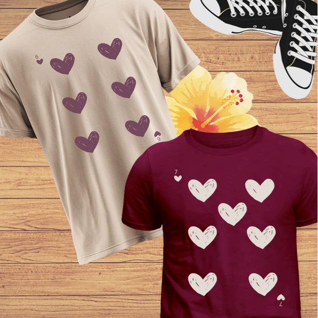 Valentine’s Day 6 & 7 Meme Matching Couple Women  T Shirt (Skapare uppladdad)