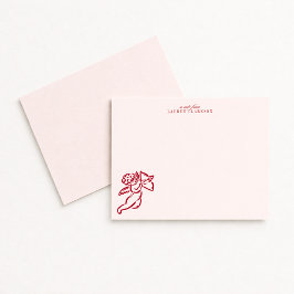Valentine’s Day Cupid Note Card Inbjudningar