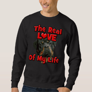 Valentine S Day for Rottweiler Hundälskares Owners Lång Ärmad Tröja