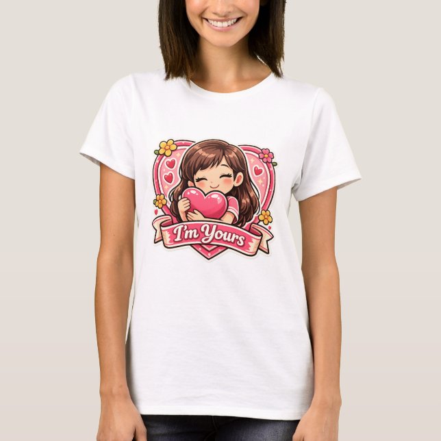 Valentine’s Day Gift For her T Shirt (Framsida)
