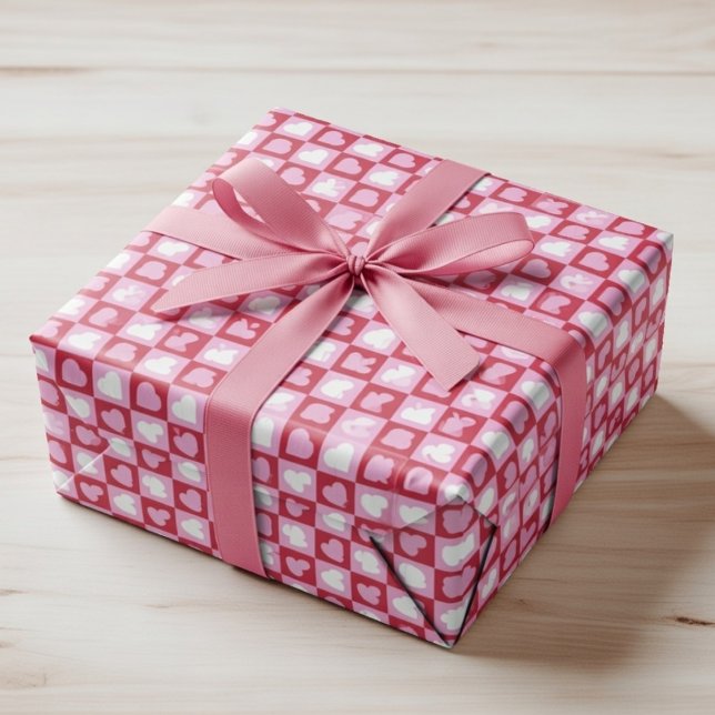 Valentine’s Day Gift Wrap Cute Love Presentpapper (Skapare uppladdad)