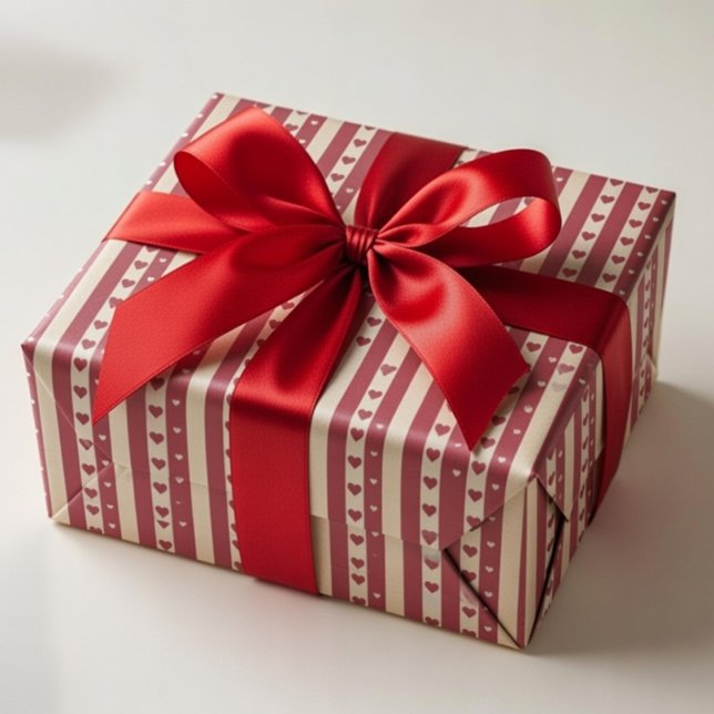 Valentine’s Day Gift Wrap Cute Love Presentpapper (Skapare uppladdad)